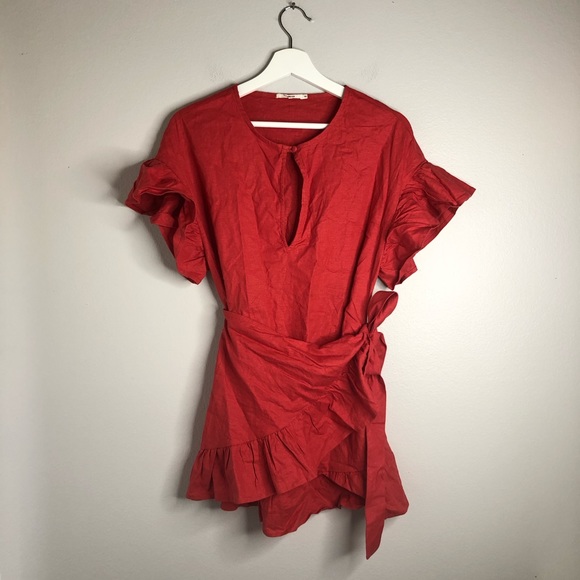 Tularosa Jenny Dress in Salmon - Picture 4 of 6